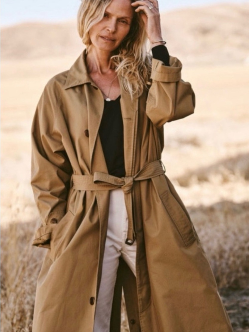 Buck Mason Women’s Storm Stopper trench coat